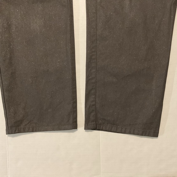 Lafayette 148 New York Shimmer Jeans Brown Straight Leg - Picture 7 of 12